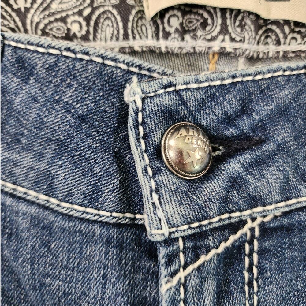 Ariat Real Denim Mid-Rise Bootcut Women's 28S Western Denim Blue Jeans - Picture 6 of 12